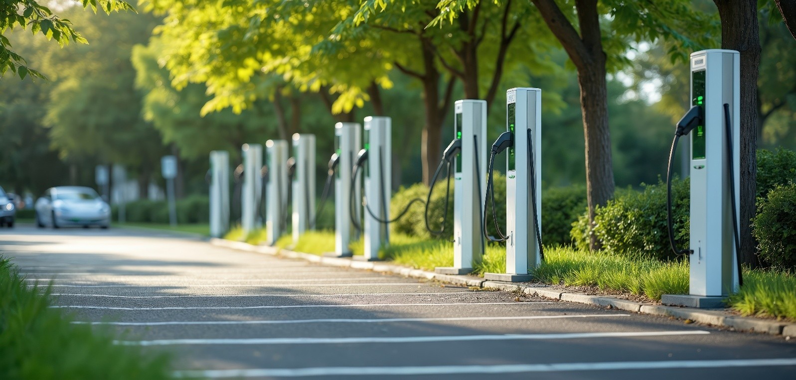 Oplaadpunt voor elektrische voertuigen laadpalen