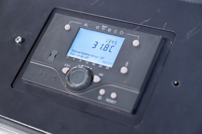 Water-Water warmtepomp display