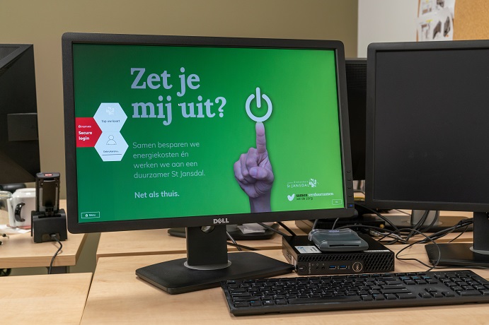 beperk sluipverbruik beeldscherm uit